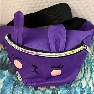 Kids Purple Bunny Face Waist Bag - Brand Not Visible